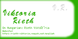 viktoria rieth business card